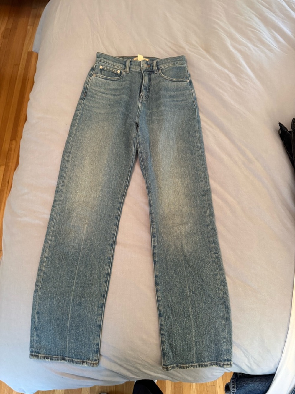 Madewell High-Rise Straight Jeans - Light Blue Wash